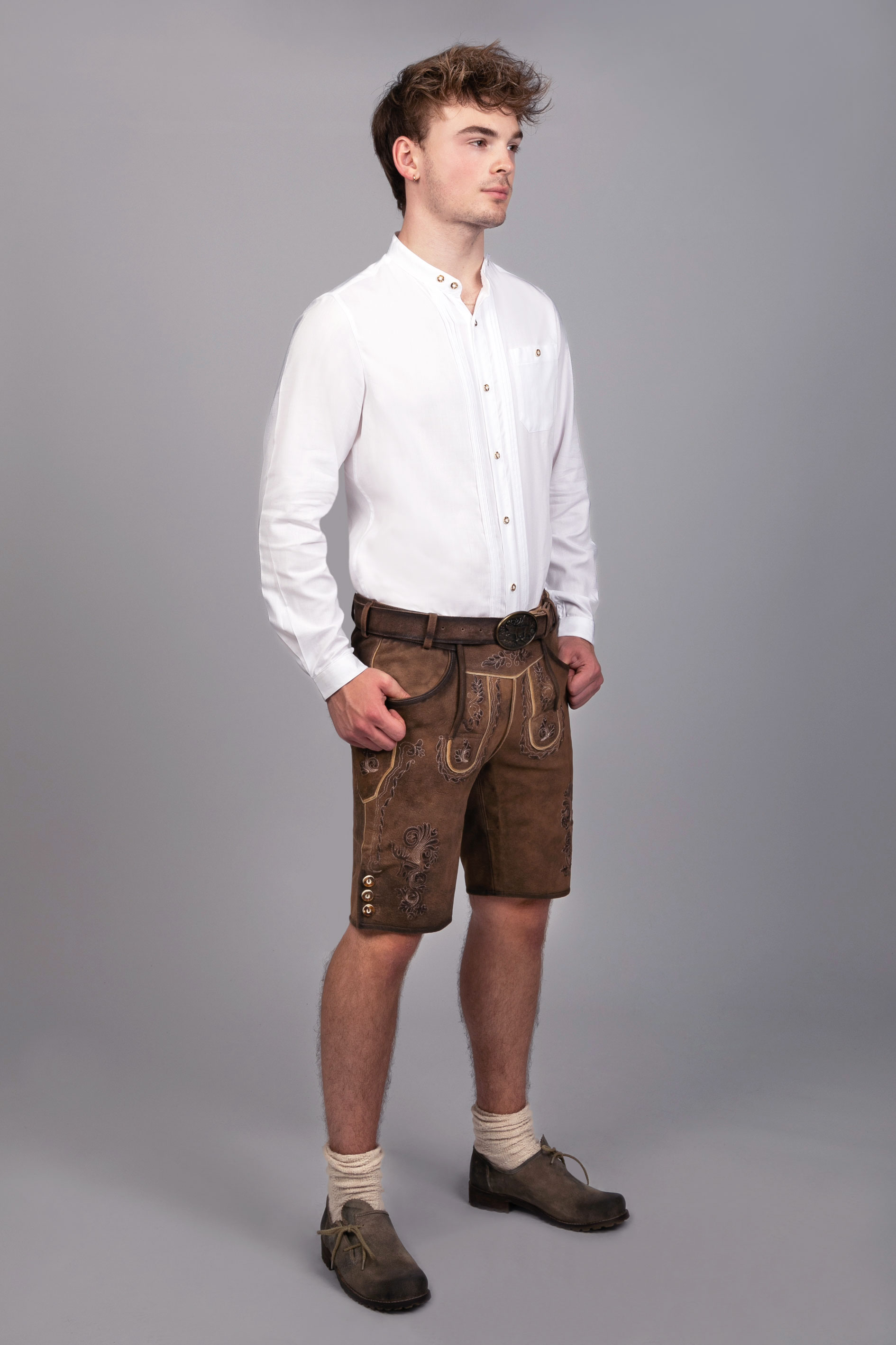 Kurze Wildbock Lederhose Markus