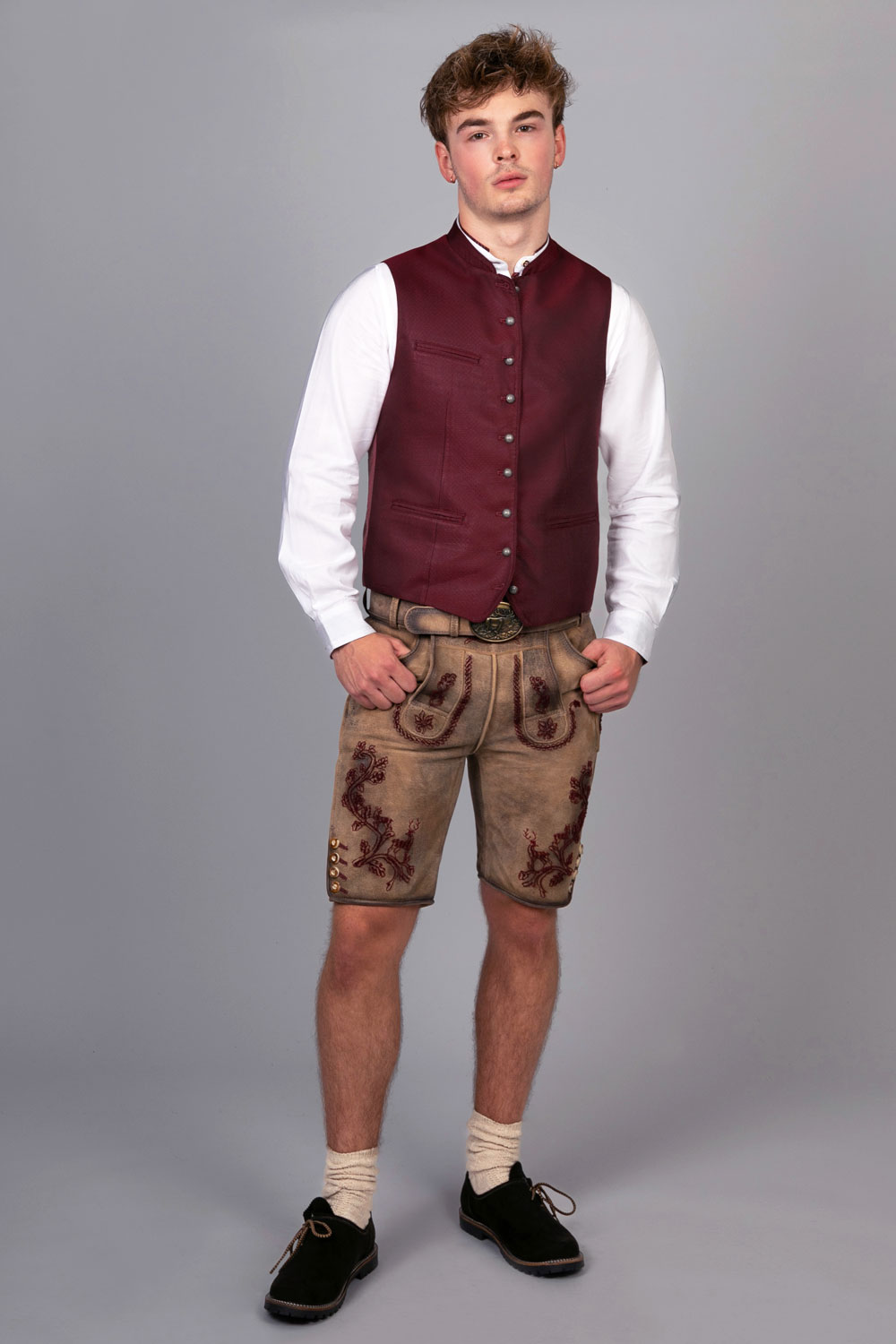 Kurze Wildbock Lederhose Emil