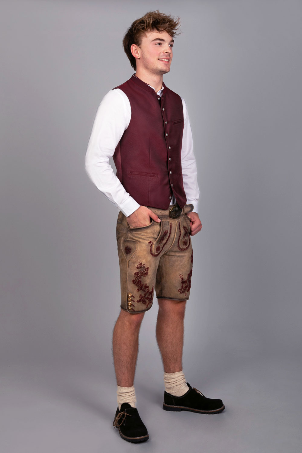 Kurze Wildbock Lederhose Emil