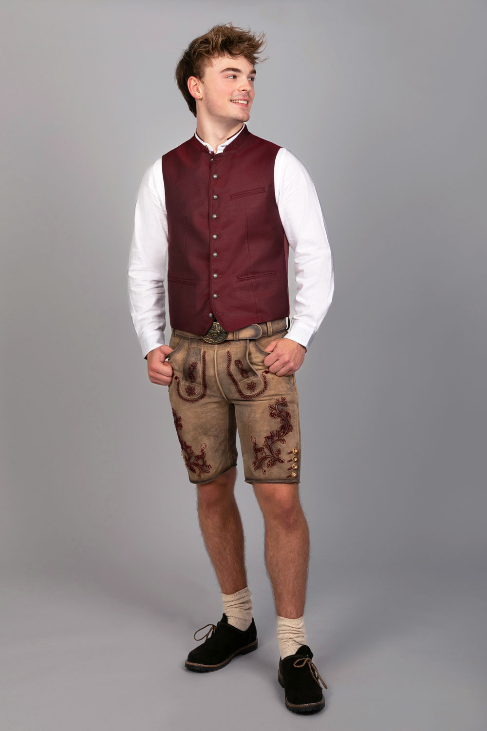 Kurze Wildbock Lederhose Emil