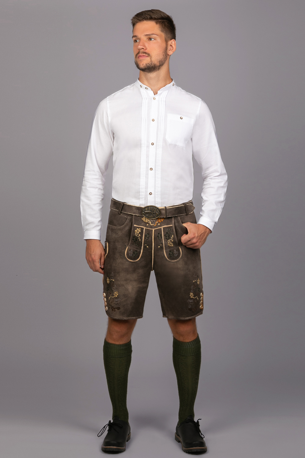 Kurze Hirschlederhose Stefan sämisch