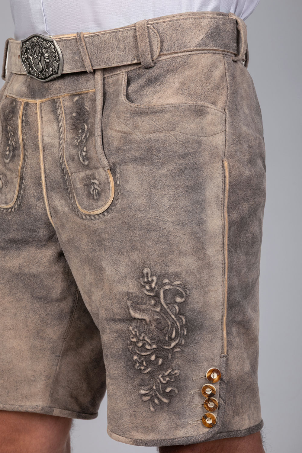 Kurze Wildbock Lederhose Maxl